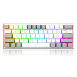 Redragon K616 RGB - White Grey